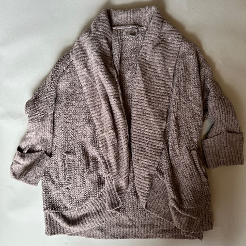Barefoot Dreams cardigan in L/XL driftwood